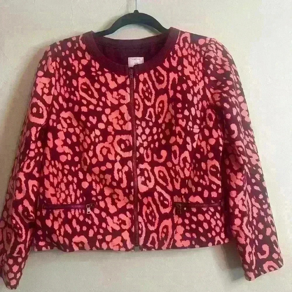 GAP Jacket Women’s Leopard Jacket, Sassy Pink - Picture 1 of 10